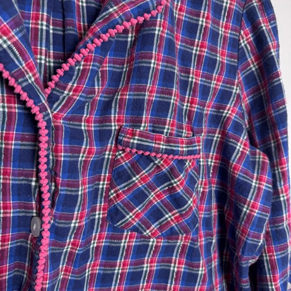 Victoria's Secret Y2K Blue and Pink Plaid Pajama Set, sz L, great condition - Picture 4 of 16